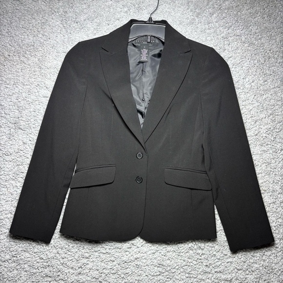 Apostrophe Jackets & Blazers - Apostrophe Blazer Womens 6 Petite Single Breasted Pockets Sophisticated Layering